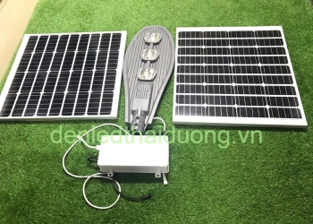 Đèn năng lượng mặt trời 150w chiếc lá đủ công suất, công trình resrot Phú Quốc cao cấp