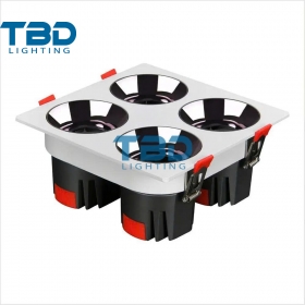 ĐÈN LED ÂM TRẦN VUÔNG 4x12W CRI>90/95/97 TBD-1681V16412W