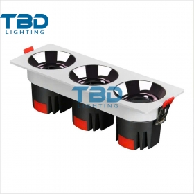 ĐÈN LED ÂM TRẦN VUÔNG 3x20W CRI>90/95/97 TBD-3175V19320W